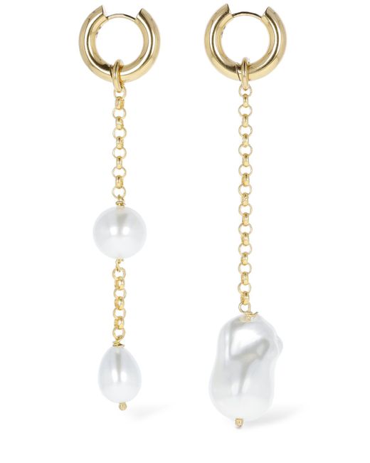 Timeless Pearly Pearl Charm Mismatched Earrings