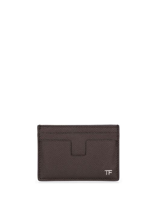 Tom Ford Small Grain Saffiano Leather Card Case