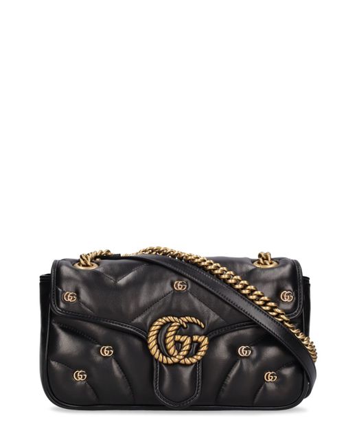 Gucci Small Gg Marmont Leather Shoulder Bag