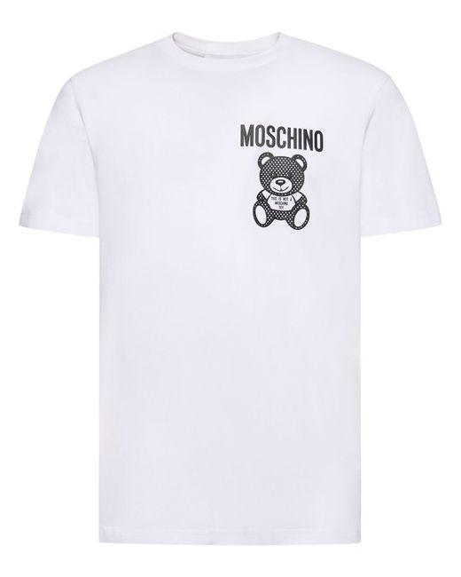 Moschino Teddy Print Organic Cotton T-shirt