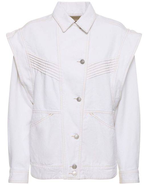 Isabel Marant Harmon Cotton Jacket W Shirt Collar