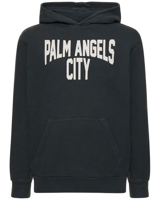Palm Angels Pa City Washed Cotton Hoodie