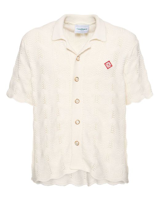 Casablanca Jacquard Monogram Cotton Terry Shirt