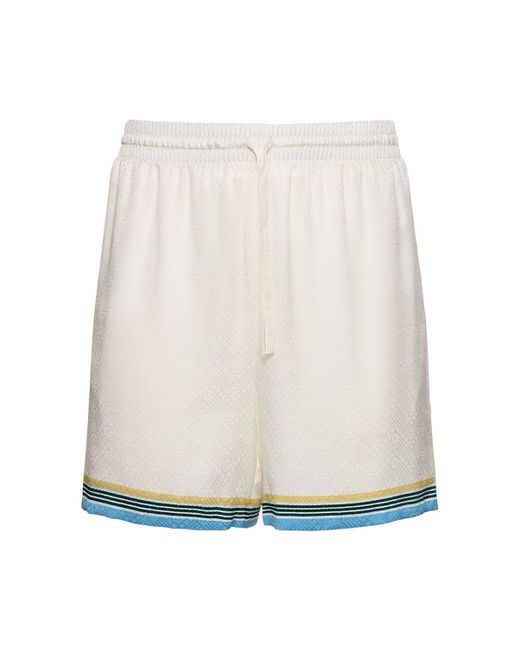 Casablanca Casa Way Printed Silk Shorts