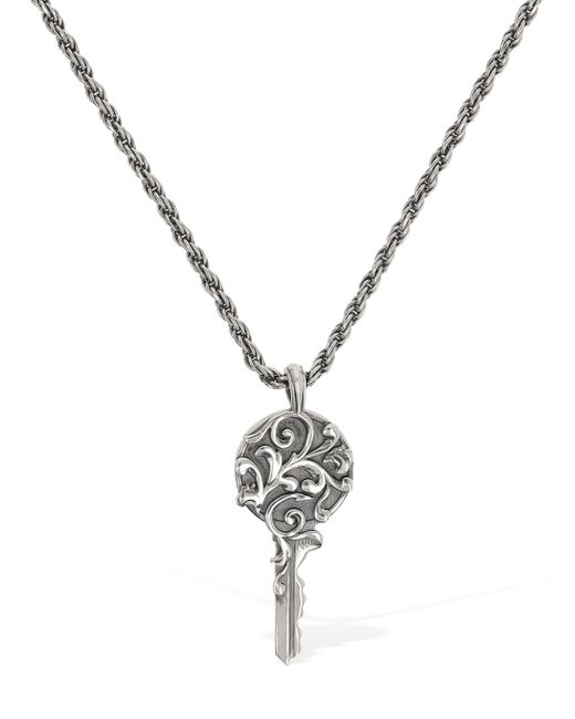 Emanuele Bicocchi Tiny Arabesque Key Necklace