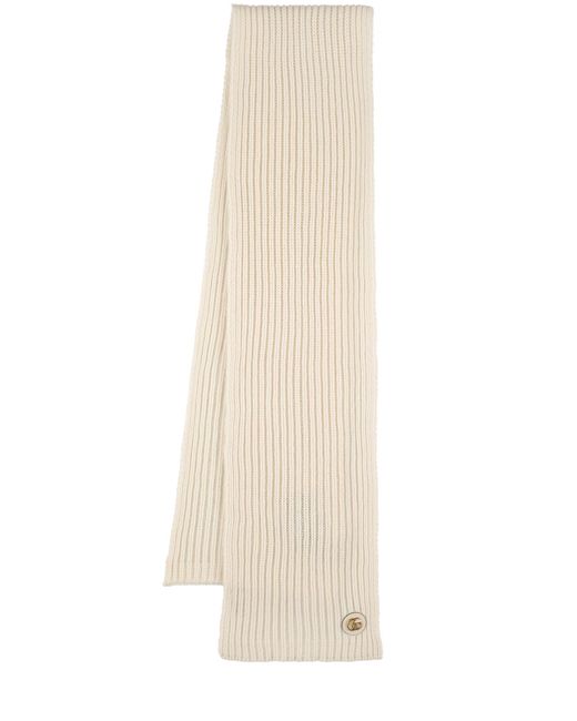 Gucci Double G Wool Cashmere Scarf