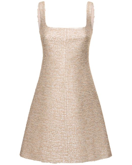 Emilia Wickstead Tibby Jacquard Tweed A-line Minidress