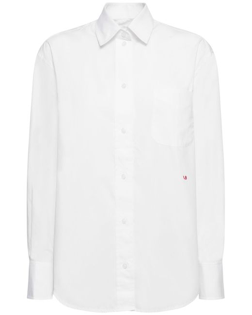 Victoria Beckham Oversize Cotton Poplin Shirt