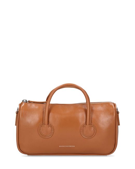 Marge Sherwood Small Zipper Leather Top Handle Bag