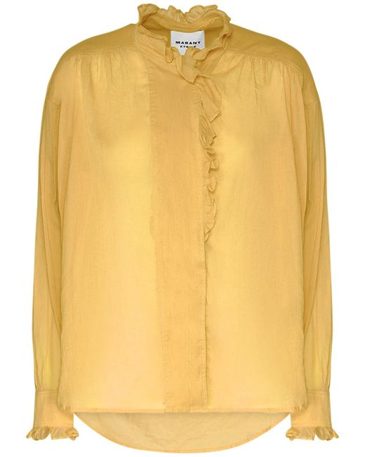 Marant Etoile Pamias Ruffled Cotton Shirt