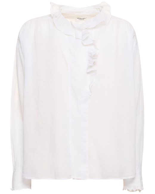 Marant Etoile Pamias Ruffled Cotton Shirt