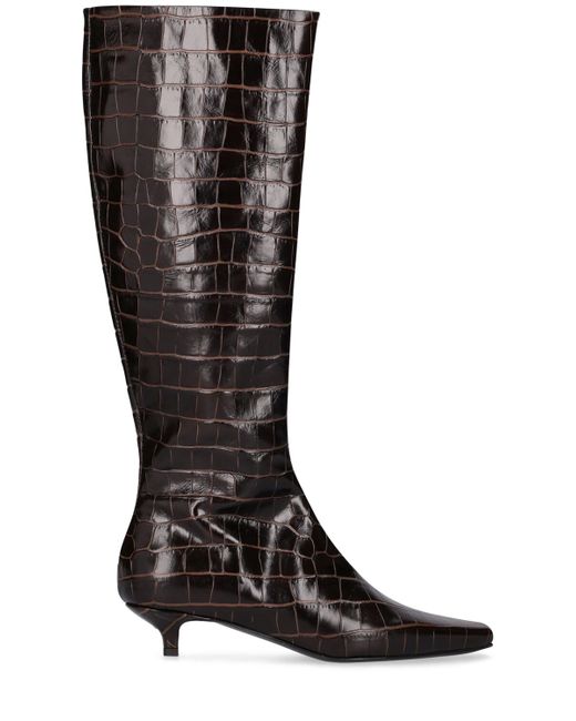 Totême 35mm The Slim Knee Leather Boots