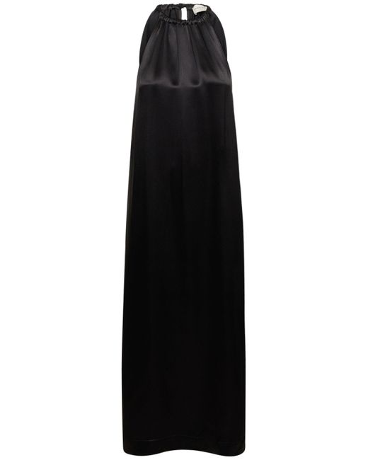 Loulou Studio Morene Silk Blend Halter Neck Long Dress