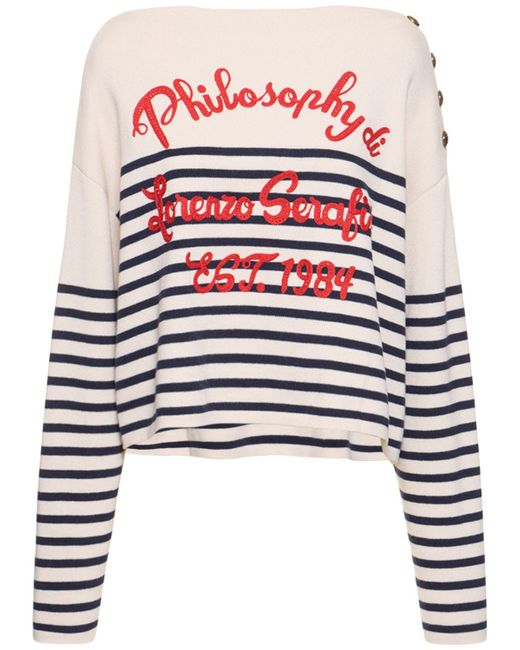 Philosophy di Lorenzo Serafini Cotton Wool Logo Sweater