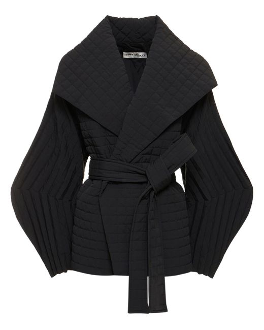 Issey Miyake Quilted Belted Short Jacket