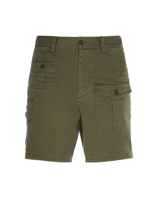 Dsquared2 Sexy Cargo Stretch Cotton Shorts