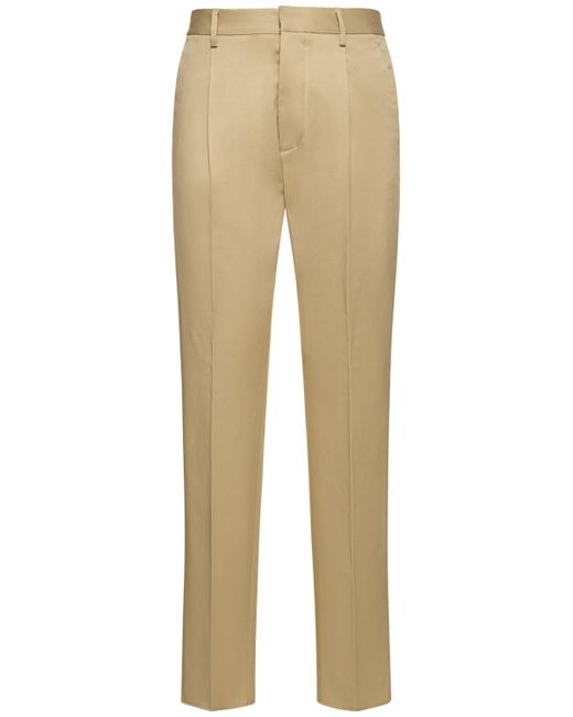 Dsquared2 Pleated Stretch Cotton Pants