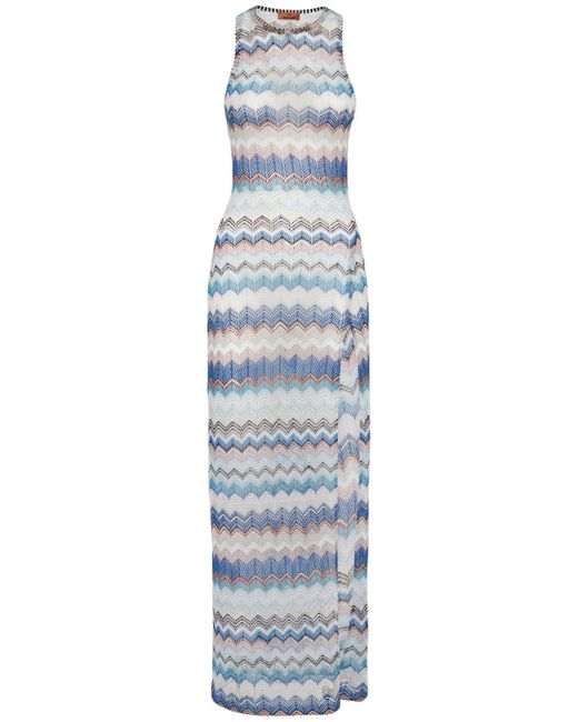 Missoni Chevron Crochet Lurex Midi Dress