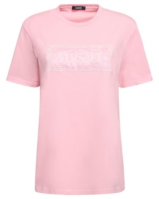 Versace Barocco Logo Cotton Jersey T-shirt