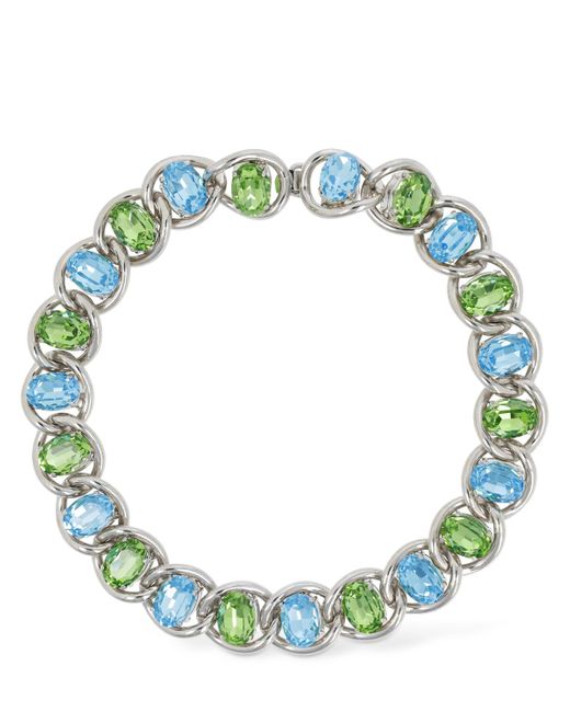 Marni Crystal Stone Collar Necklace