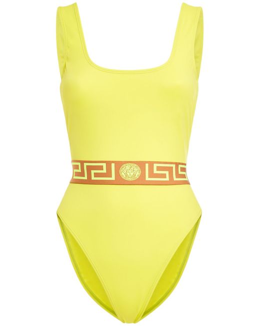 Versace Greca Lycra One-piece Swimsuit