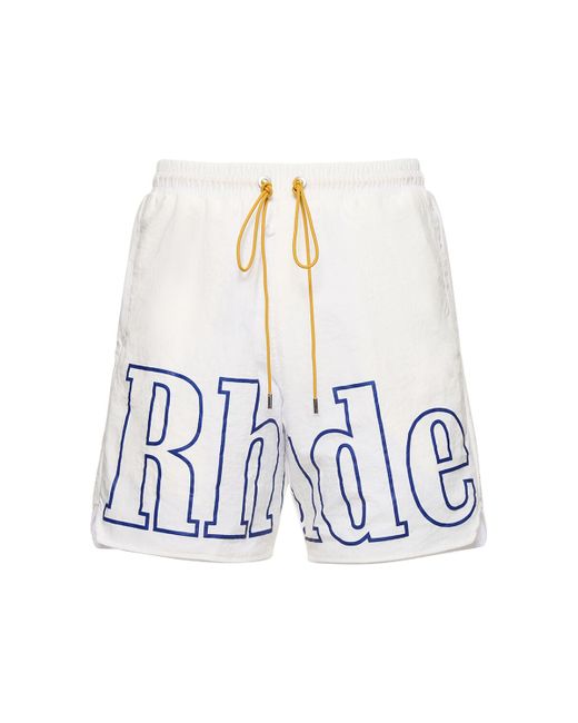 Rhude Logo Track Shorts