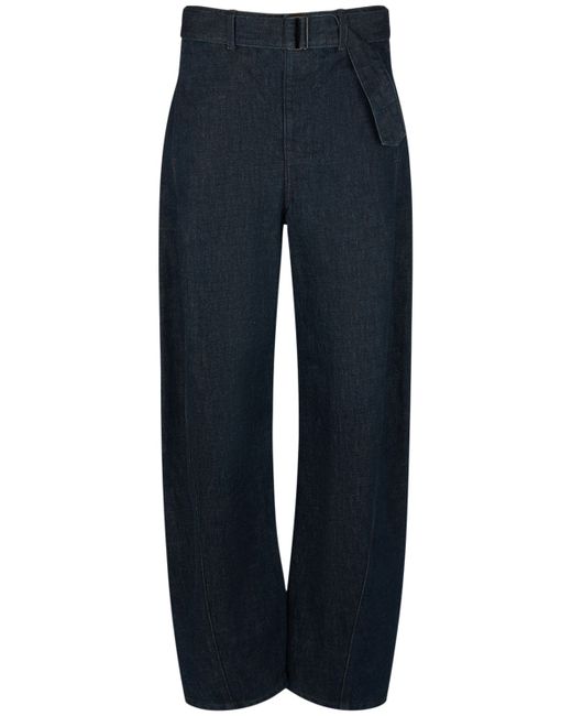 Lemaire Belted Cotton Jeans