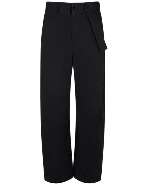 Lemaire Belted Cotton Tapered Pants