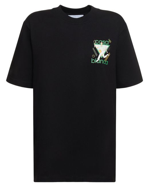 Casablanca Printed Logo Jersey T-shirt