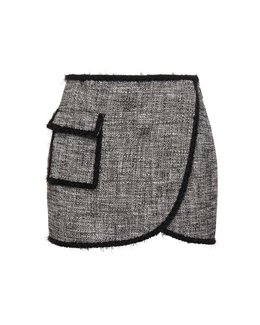 Msgm Cotton Wrap Mini Skirt