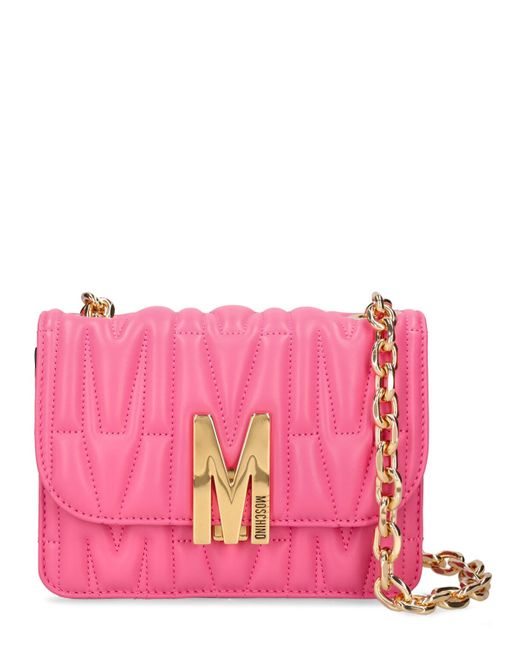 Moschino Quilted Leather Shoulder Bag