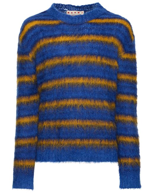Marni Iconic Brushed Mohair Blend Knit Sweater