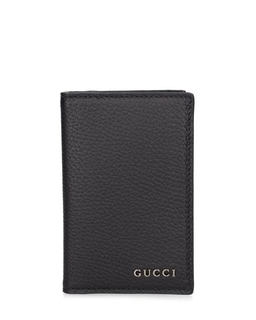 Gucci Script Leather Card Case