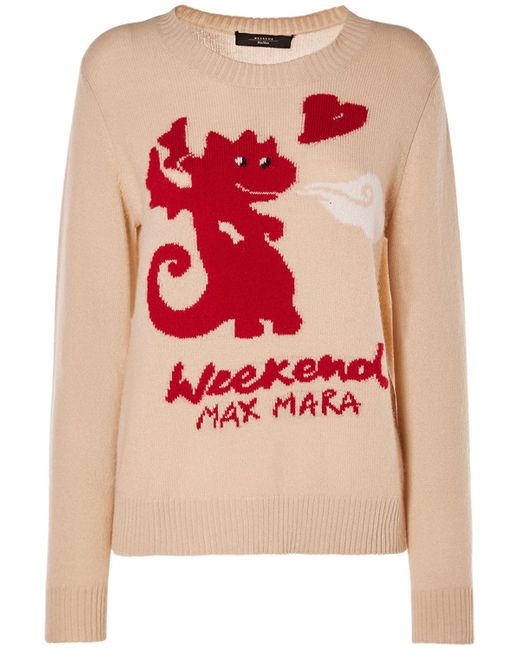 Weekend Max Mara Adelchi Intarsia Logo Knit Sweater