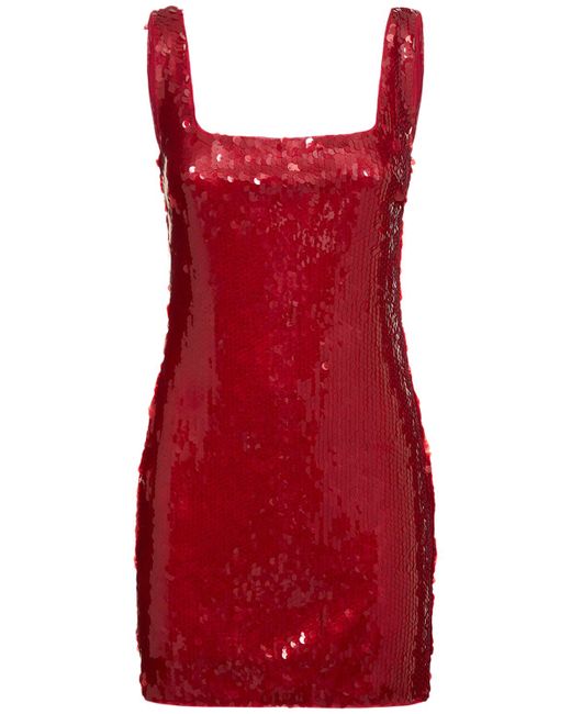 Staud Eclise Sequined Mini Dress