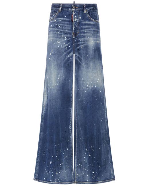 Dsquared2 Traveller Painted Wide Jeans