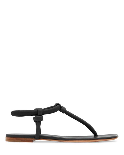 Gianvito Rossi 5mm Flat Leather Thong Sandals
