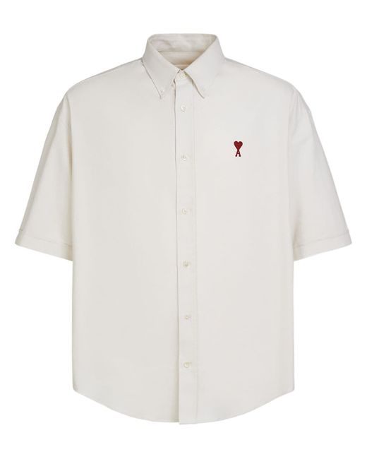 AMI Alexandre Mattiussi Boxy Cotton Oxford Shirt