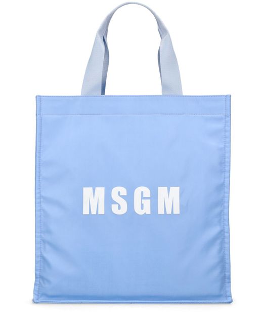 Msgm Nylon Shopping Bag