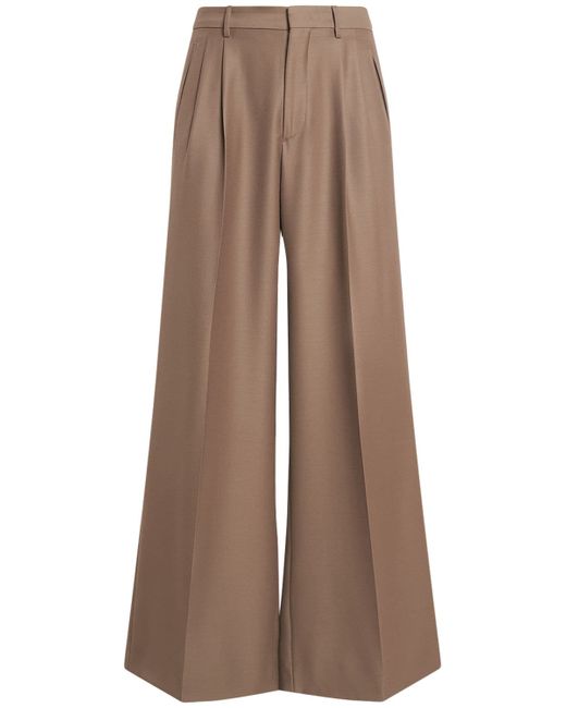 Etro Extra Wide Pleated Wool Pants
