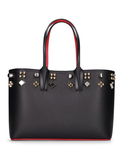 Christian Louboutin Small Cabata Spiked Leather Tote Bag