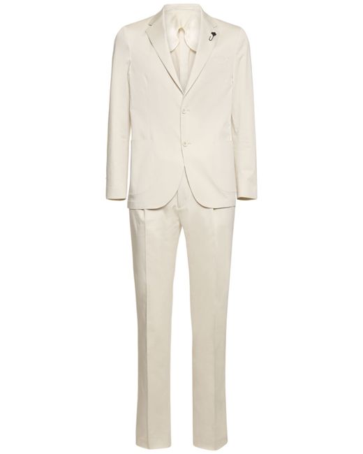 Lardini Stretch Cotton Evening Suit