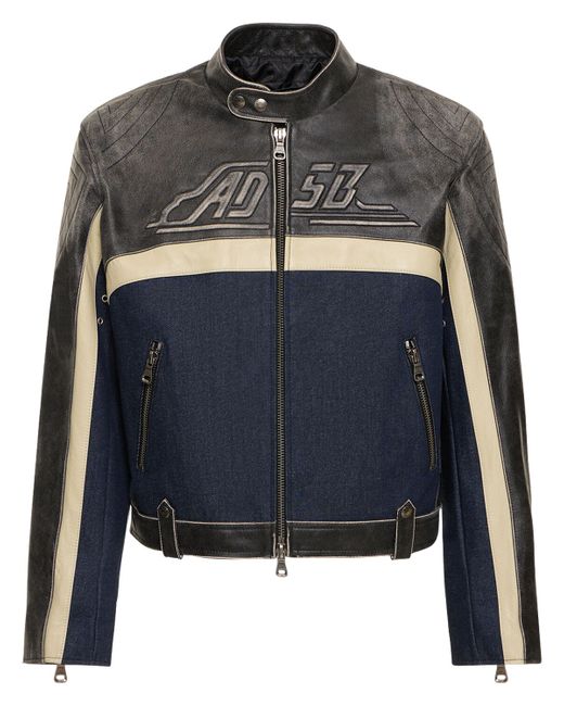 Andersson Bell 24 Racing Leather Denim Jacket