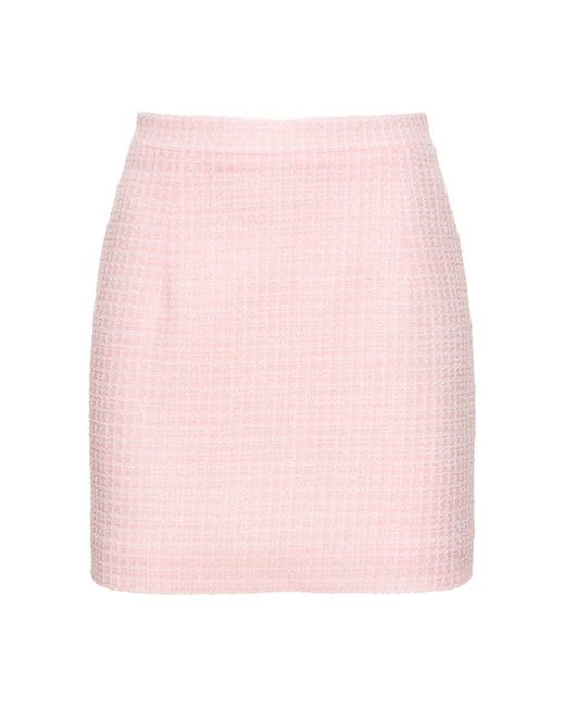 Alessandra Rich Sequined Tweed Mini Skirt