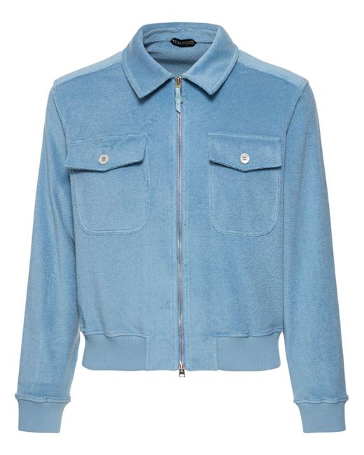 Tom Ford Summer Toweling Cotton Zip Jacket