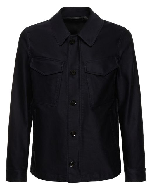 Tom Ford Compact Cotton Military Field Jacket