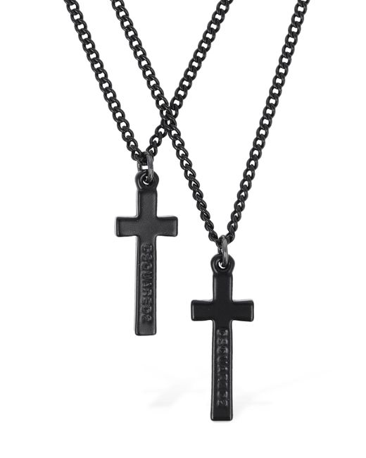 Dsquared2 Jesus Double Chain Necklace