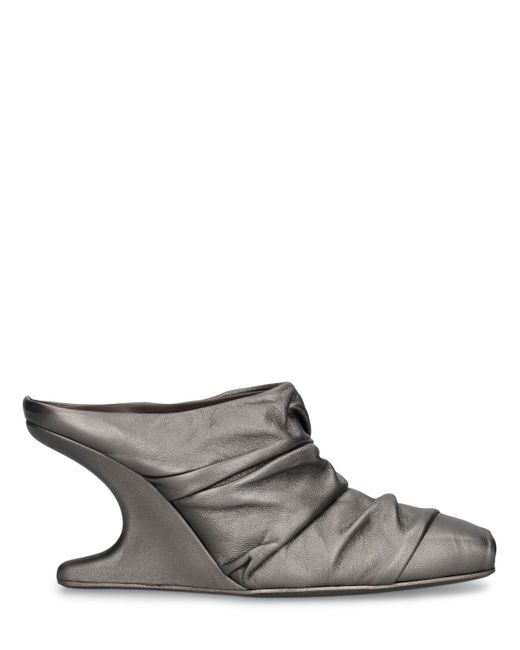 Rick Owens 80mm Cantilever Leather Mules