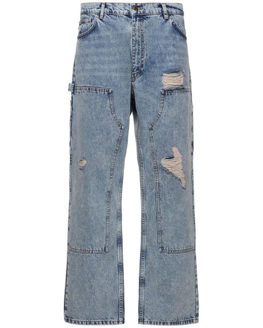 Moschino Distressed Denim Carpenter Jeans