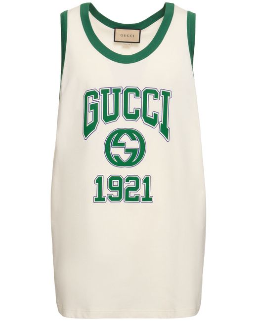Gucci Iconic Cotton Jersey Tank Top